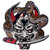 Hannya Oni Mask Patch Embroidered Badge Iron On Sew On Emblem