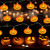 ZSMJ Halloween String Lights  Pumpkin Lights  Battery Operated String Lights  20 LED Orange Halloween Lights Outdoor Led Lights for Halloween Party