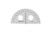 Pacific Arcs 10 Inch Plastic Protractor Clear Ruler