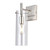 KRASTY Modern Metal Wall Sconce Hradwired Wall Light Fixtures Clear Glass Wall Sconces  Wall Lamp for Living Room Bedroom Bathroom Hallway -Silver-
