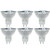 Sunlite 50MR16/CG/GY8/FL/120V/6PK Halogen 50W 120V MR16 Flood Light Bulbs (6 Pack)