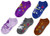 Disney Frozen Girls 5 Pack No Show Socks  Grey Purple Multi-Frozen 2  Fits Sock Size 6-8-5 Fits Shoe Size 7-5-3-5