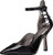 Massimo Matteo Ankle Strap Pump 20 Black Patent 9 M