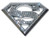 Elektroplate Superman METAL Auto Emblem with Crystals