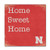 NCAA Legacy Nebraska Cornhuskers Canvas Wall Art 14x14  One Size  Custom
