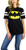 BATMAN DC Comics Womens Varsity Football Tee Black -Black  Medium-