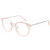Blue Light Blocking Glasses Women  Gaming Computer Reading Fake Glasses for Women Men Non Prescription Anti Eyestrain Blue Ray -Transparent Pink-