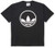 adidas Originals mens Circle Trefoil Shorts Sleeve Tee Black X-Large