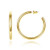wowshow Gold Hoop Earrings - 4mm Thick Gold Hoops - 14K Gold Hoop Earrings for Women