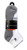 Spyder 5-pair Quarter Socks - White-Grey with Stitched Logo  White Grey  43994