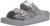 Skechers Womens Cali Gear Slide Sandal  Silver  9 M US