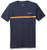 Quiksilver Mens HIGH Piped Short Sleeve TEE  Navy Blazer Heather  L