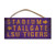 NCAA Legacy Lsu Tigers Wood Plank Hanging Sign 10x5  One Size  Wood