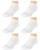 Calvin Klein Mens Socks - Lightweight No-Show Athletic Performance Ankle Sock Liners -6 Pack-