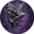 Licensed Anne Stokes Fantasy Gothic Dragon Beauty Purple Rose Wall Clock