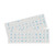 -2pcs Pack- Universal Cyrillic -Russian-Ukrainian- Transparent Keyboard Stickers for Computer  Laptop  Notebook  Desktop  PC -Letters - Blue-