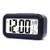 JJCALL Alarm Clock LED Display Digital Alarm Clock Snooze Night Light Battery Clock with Date Calendar Temperature for Bedroom Home Office Travel -Bla
