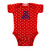 Two Feet Ahead Heart Newborn Infant Creeper Bodysuit -0-3 Months  Arizona Wildcats-