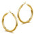 Chunky Gold Hoop Earrings for Women  S925 Sterling Silver Post 14K Gold Plated Thick Tube Lightweight 60mm Hoops Earrings