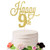 Eiveny Glittering Gold Happy 9th Birthday Cake Topper - Cheers to 9 Years Old  9 Years Old Party Supplies Decoration -9th-