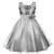 Acecharming Wedding Flower Girls Dress  Sequin Sleeveless Lace Dress for 3-12 Years Old Girls -Silver Gray-