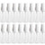 16 Pieces 30ml-1oz- Clear Plastic Mist Spray Bottle Reusable Empty Plastic Travel Size Bottles Fine Mist Bottle with Pump Spray Cap for Essential Oils