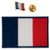 A-ONE 2PCS Pack- France Sew On Patches- France Country Badge  Embroidered with Heat Seal Backing  French Flag Pin  Iron on Patches