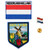 A-ONE 3 PCS Pack- Holland City Patch with Windmill and Tulip - Netherlands Iron-on Patch - Holland Flag Metal Lapel Pin  Travel Embroided Badge  Emble
