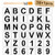 Letter and Number Stencils for Painting on Wood  36 Pcs Large Reusable Plastic Alphabet Stencils with a Brush for Painting on Wall  Fabric  Rock  Sign