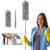 Microfiber Feather Duster for Cleaning  100 Extension Pole Telescoping Duster  Bendable and Washable Dusters for Clean Cobwebs  Ceiling Fan  High Ceili