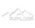 explore-mtns-wht Vinyl Decal -5in-