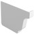 Repla K AW102K White Left Gutter End Cap