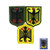 MUNAN Patch 3 Pieces Germany Coat of Arms Patch German Eagle Shield Tactical Patch Tactical Military Embroidery Badge Hook and Loop Patches