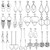 Aganippe 15 Pairs Clip on Earrings for Women Fashion Clip on Dangle Drop Earrings for Teens Girls Non Piercing Earrings Jewelry Set Clip on Bohemian E
