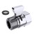 Solid Brass Shower Head Flow Restrictor Shut Off Valve with Handle Lever G1-2 Water Flow Control Valve Regulator Diverter Valve -Chrome-