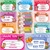 Parts of Speech Grammar Posters  HoMove 10 Pieces Large Laminated Educational Posters  Grammar Bulletin Board Set with Glue Point Dot for Primary and Mi