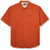 G-H- Bass and Co- Mens Big and Tall Big Crosshatch Short Sleeve Button Down Solid Shirt  Burnt Orange  3X-Large Tall