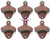 Set of 6 "Open Here" Cast Iron Wall Mount Bottle Opener Vintage Look Replica