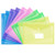 Homeweeks Plastic Envelopes Poly Envelopes  10 Pack Clear Document US Letter A4 Size Clear Plastic File Envelopes with Snap Button and Label Pocket for