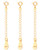 LANCHARMED 925 Sterling Silver Chain Extenders for Jewelry Making- Necklace Bracelet Anklet Extenders for Women 3 Pack 2 inch Extenders  Gold LANCHARMED 925 Sterling Silver Chain Extenders for Jewelry Making- Necklace Bracelet Anklet Extenders for Women 3 Pack 2 inch Extenders  Gold