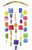 Chesapeake Bay 10713 Rainbow Capiz Shell Wind Chime 9 Inches x 23 Inches