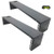 Jingchengmei -2 Pack- 2U Foldable Hinged Wall Mount Patch Panel Bracket with Top Cover for 19 Inch Network Equipment -JCM-CVWRF2U2PC-