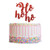 Red Glitter Ho Ho Ho Cake Topper  Christmas Party Cake Topper for Merry Christmas Holiday Party Decorations Cake Supplies