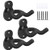 MoKo Guitar Wall Mount Hanger 3-Pack  Guitar Hanger Wall Hook Holder Stand for Bass Electric Acoustic Guitar Ukulele Guitar Wall Hanger Bracket Guitar
