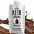 Genius Gourmet - All Natural Keto Shake - Premium MCTS  Low Carb Keto Snack  6g Protein  Meal Replacement  12 Pack -Chocolate-