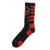 Animewild Marvel Deadpool Logo Mens Black Crew Socks