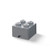 Room Copenhagen  Lego Brick Drawer - Stackable Storage and Décor - Brick 4  Dark Grey
