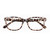 Reading Glasses Blue Light Blocking for Women Men Square Nerd Eyeglasses Frame Computer Reader Leopard -3-75