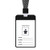 Lanyard with ID Badge Holder - Vertical Metal ID Card Holder with Detachable Lanyard - Heavy Duty Clear Vertical ID Card Name Badge Holder
