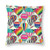 WAZHIJIA Decorative Throw Pillow Covers 18 X 18 Inch Cotton Linen Cushion Cover Square Pillow Cases for Car Sofa Home Decor Cartoons Colorful Hot Air